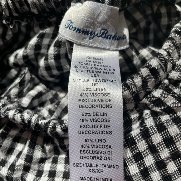 Tommy Bahama gingham off shoulder dress - Picture 6 of 9